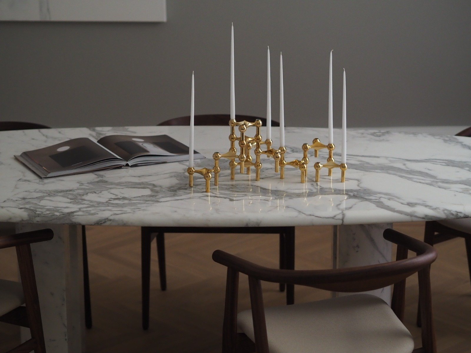 Kertelys, hvid - 6 stk.